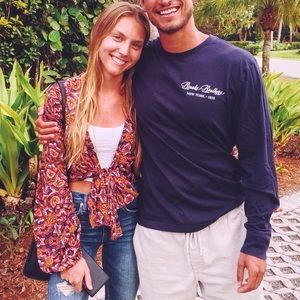 Billabong Printed Tie Top - size medium